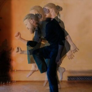 Steve James movement koan, image of Steve James moving in time lapse.